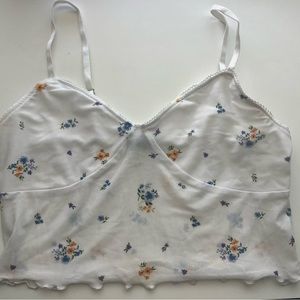 Floral see through top